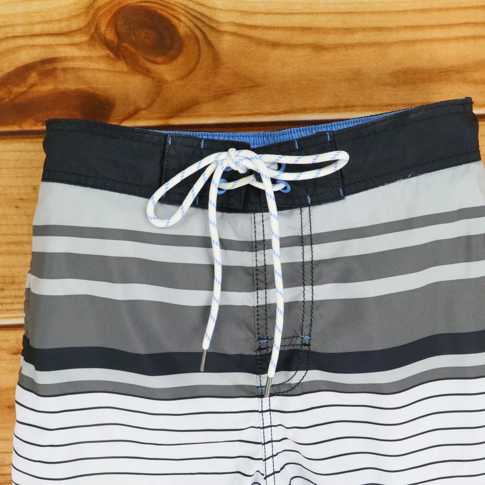 Goodfellow & Co. Swim Trunks w/Liner Mens Sz S Multicolor‎ Striped Stretch Waist